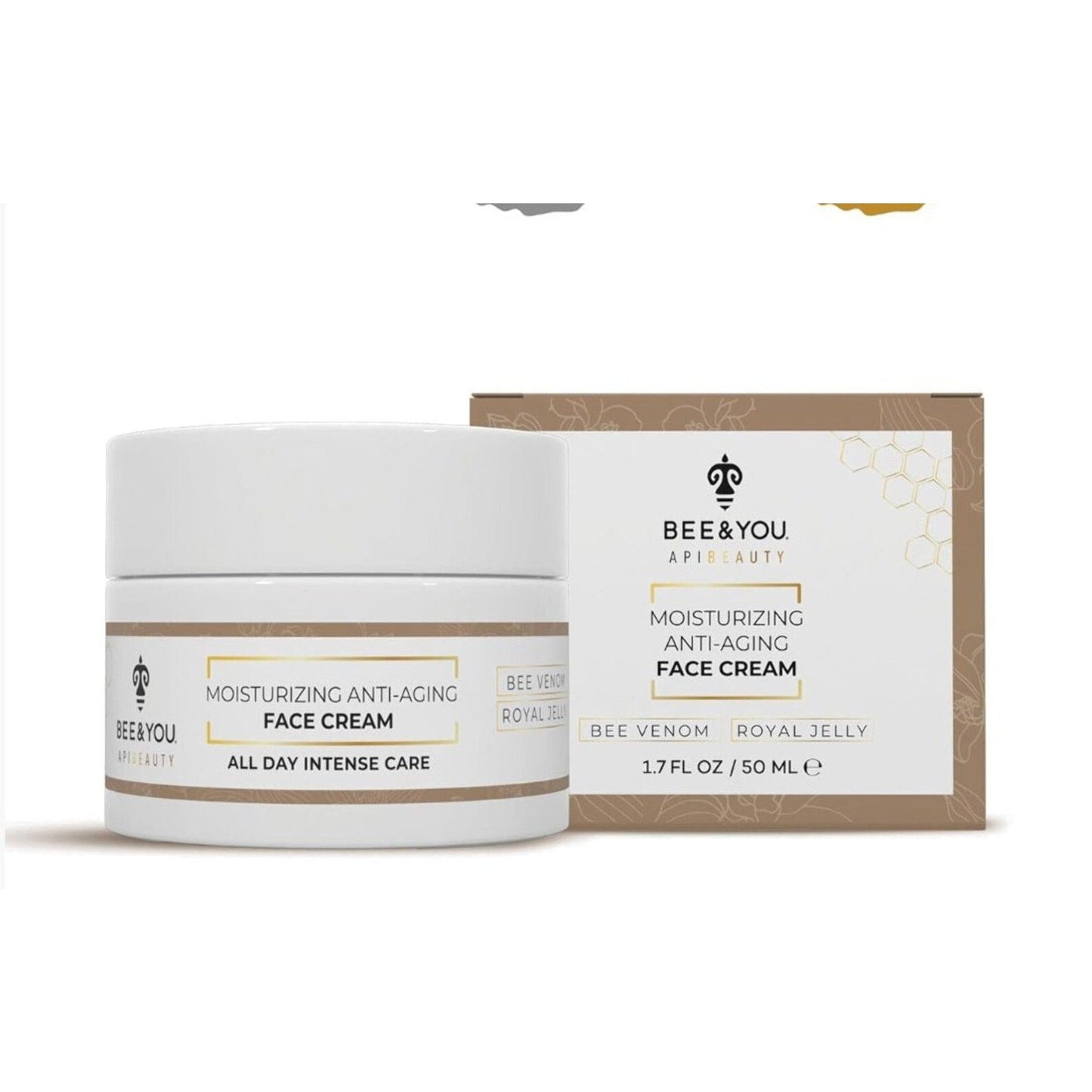 BEE and YOU Anti Aging Natural Face Cream Deep Wrinkle Treatment Rejuvenating an