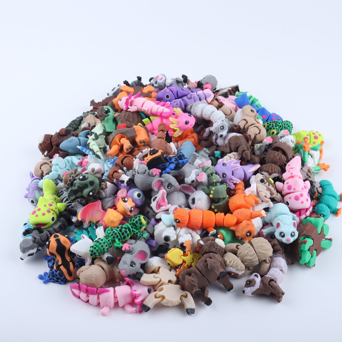 3D Printed Mini Fidget Creature Toy Pack – Sensory Goodie Bag Gift Set