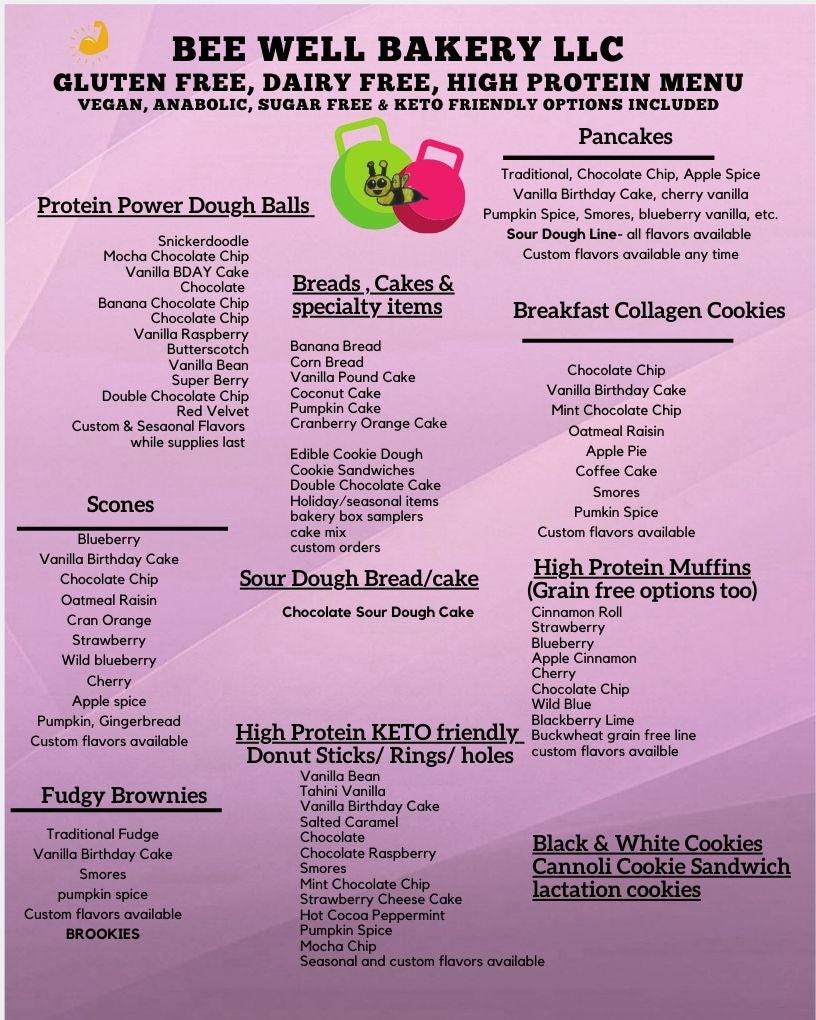 Gluten Free Bakery Box Sampler, Winter Edition, Customizable: Dairy Free, Sugar Free, Vegan, Nut Free, Keto, AIP Paleo, High Protein, etc