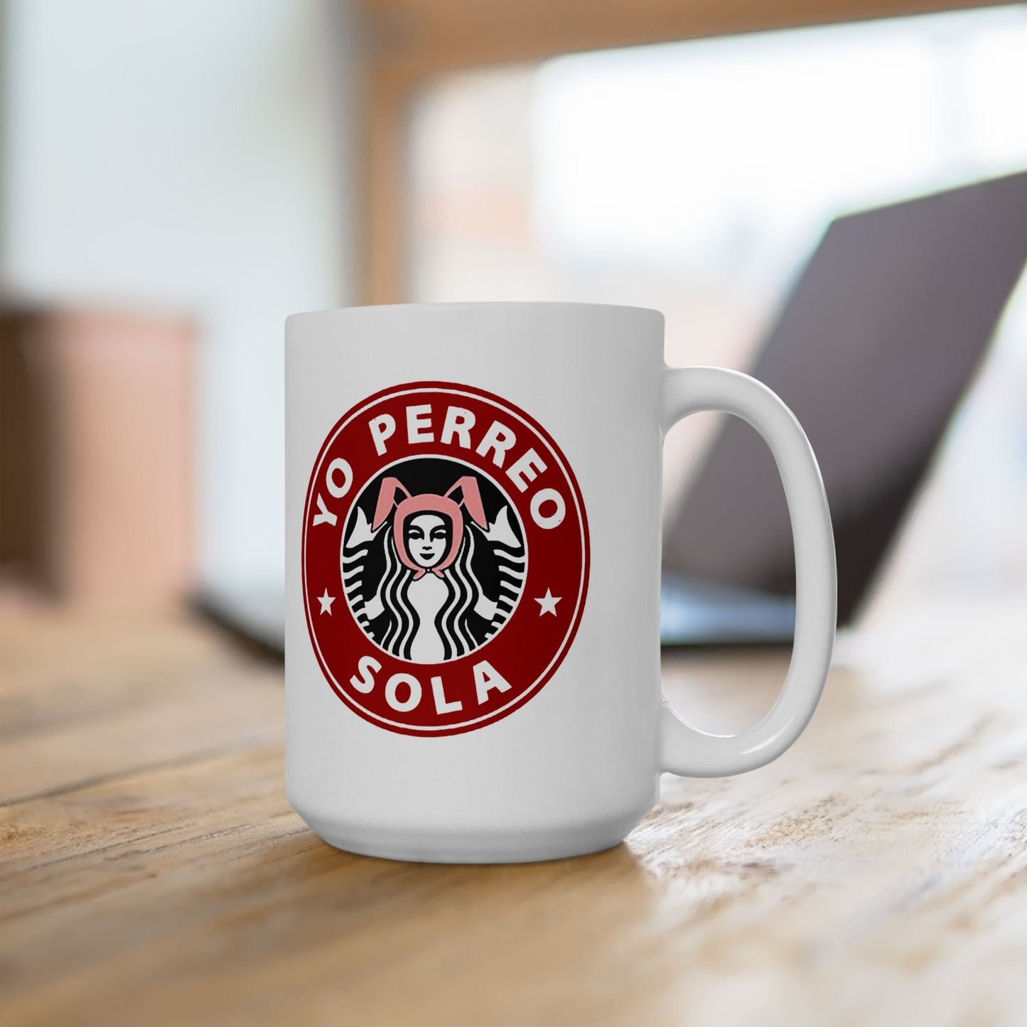 Yo Perreo Sola Coffee Mug | Bunny Lyric, Viral Funny Latino Products | 11 or 15 Ounces