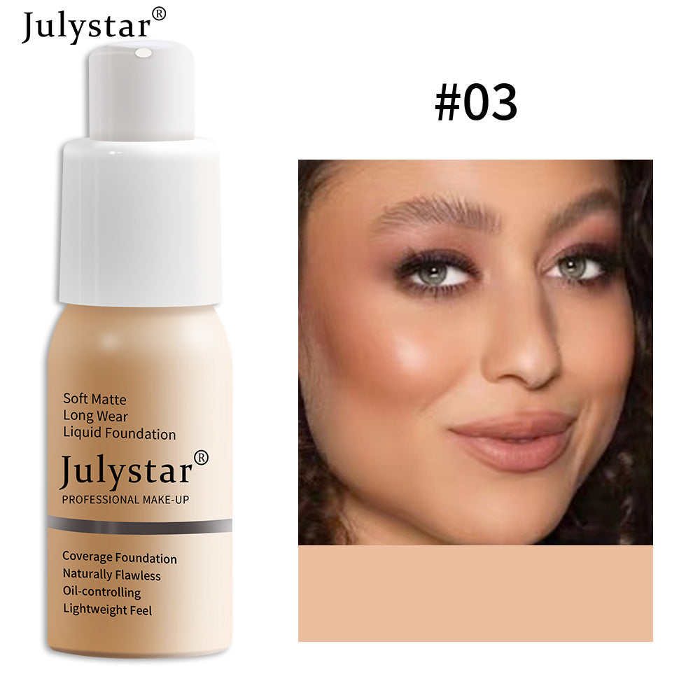 Liquid Foundation Concealer Long-Lasting Moisturizing Oil Control BB Cream Foundation Makeup