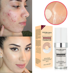 Color Changing Liquid Foundation Temperature Changing Complexion Liquid Foundation Color Changing Brightening Concealer Liquid Bb Cream