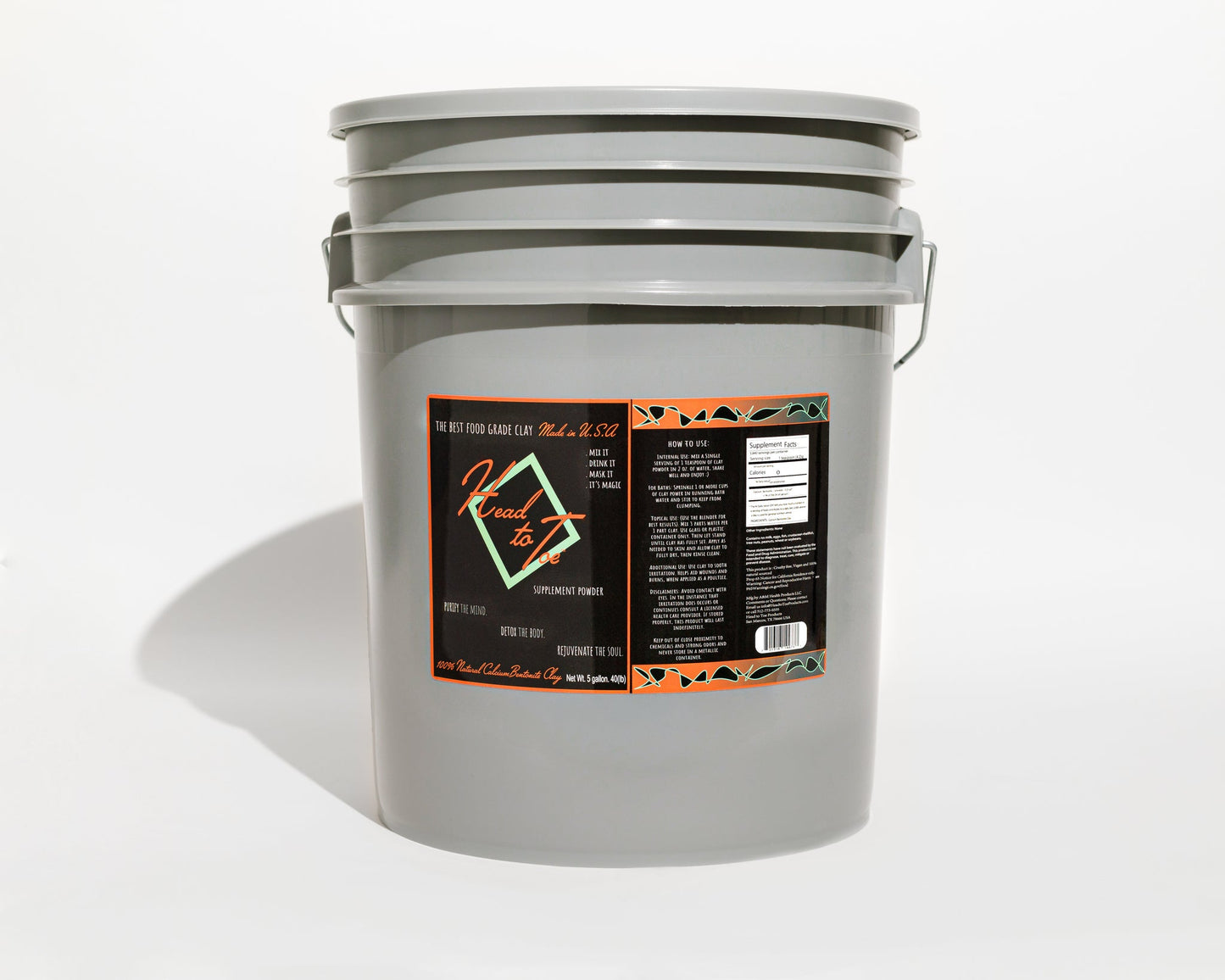 Premium Calcium Bentonite Clay – Ultra-Fine, Lab Tested, Single Source USA