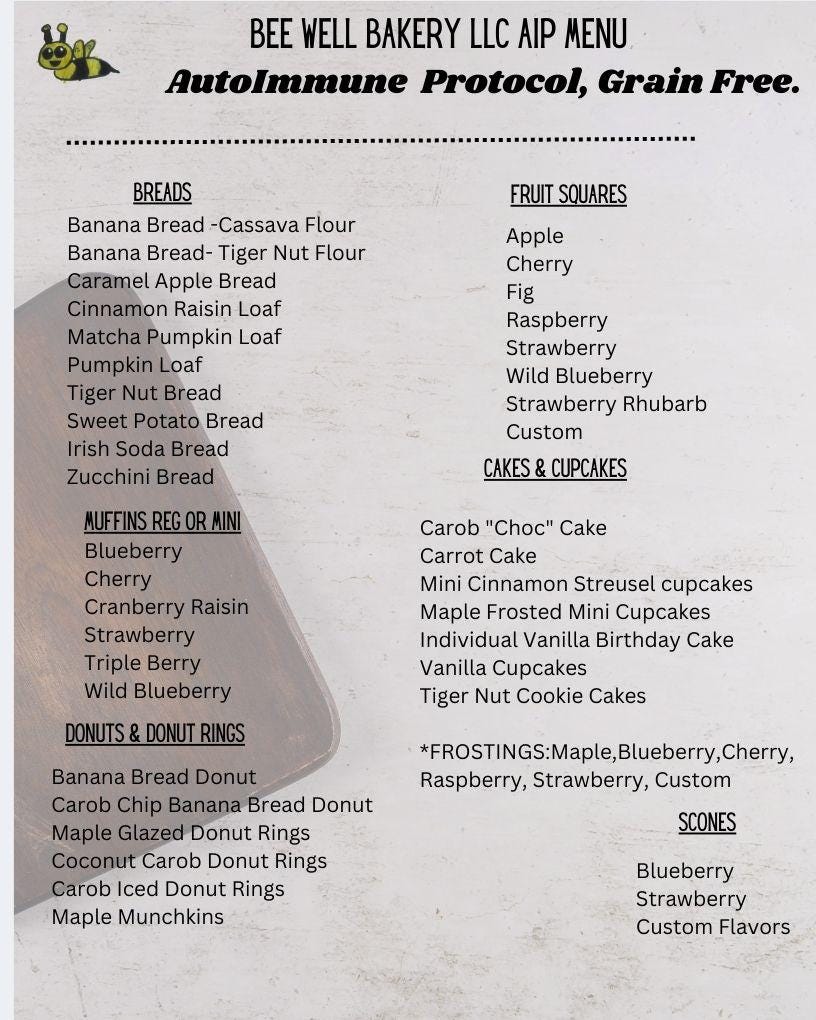 Gluten Free Bakery Box Sampler, Winter Edition, Customizable: Dairy Free, Sugar Free, Vegan, Nut Free, Keto, AIP Paleo, High Protein, etc